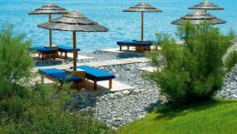 Отель Blue Palace Resort & Spa находится напротив знаменитого острова [b]Спиналонга[/b], на берегу Эгейского моря, среди пальм и оливковых деревьев. 