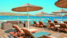 Пляж в зоне отеля The Marmara Bodrum, Турция